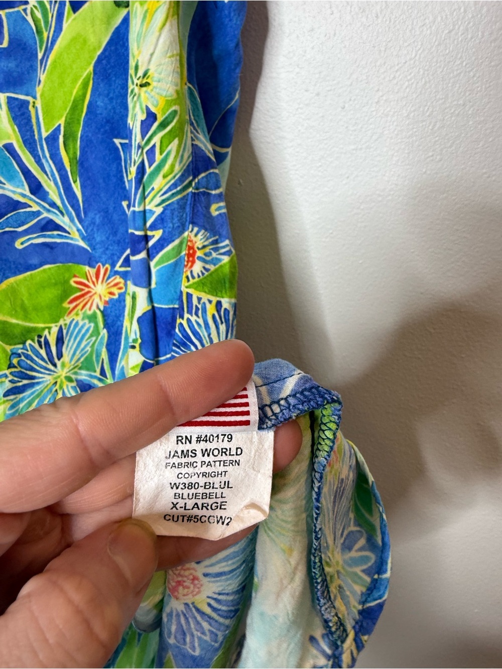 Jams World Bluebell Tropical Floral Swing Shift Flowy Dress size XL - Picture 8 of 10